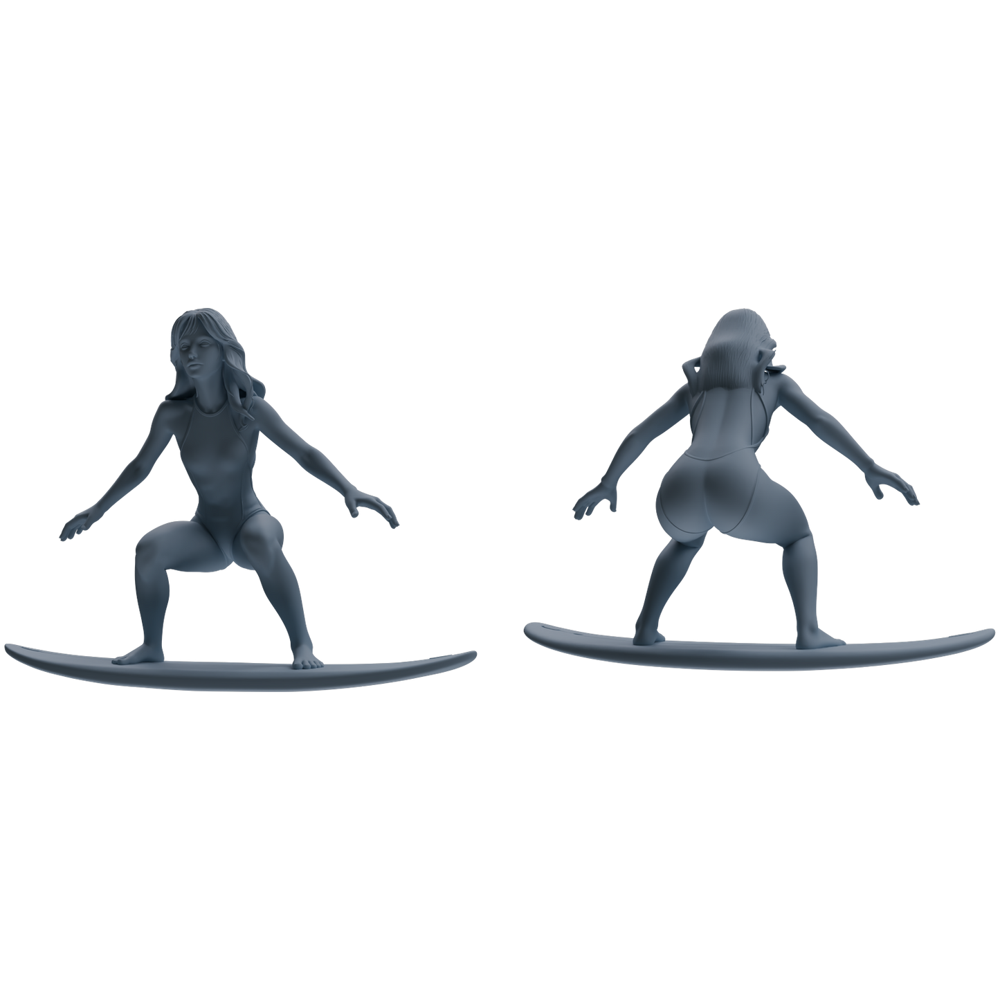 MRY-SFW LYTR790 Surfing Figure Modern Model 4 pcs Miniature Car Diorama Figures Scene Props Accessories Resin