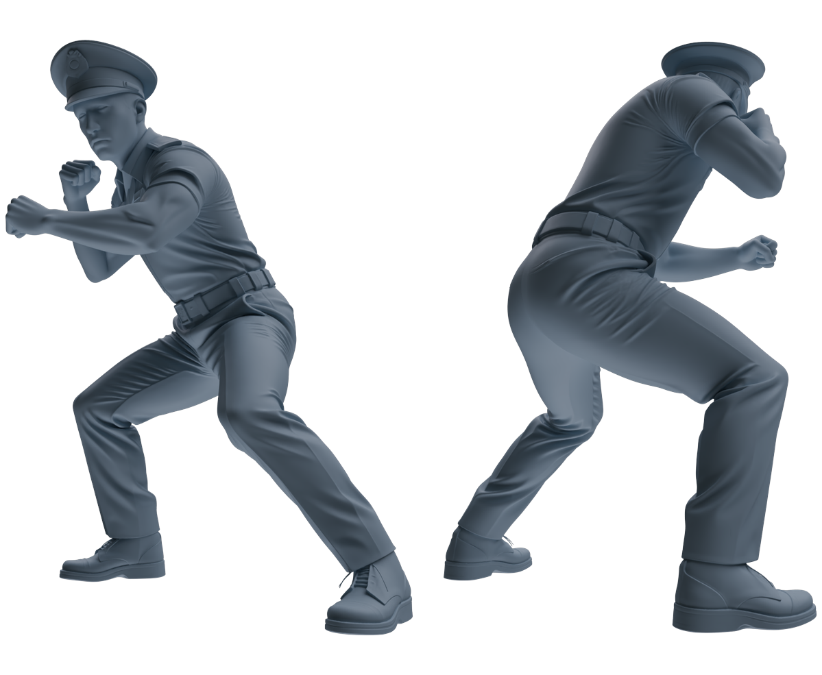 MRY-SFW LYGR763 Modern Hong Kong Police Six-Person Combat Group