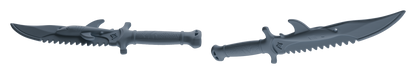MRY-SFW LYGS394 Shark Shaped Knife Weapon Modern Model 5 pcs
