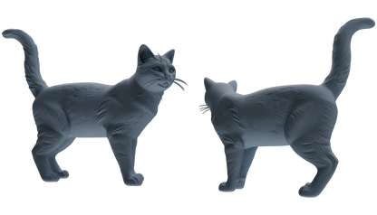 MRY-SFW LYTR844 Cat Pose Model 4 pcs Miniature Car Diorama Figures Scene Props Accessories Resin