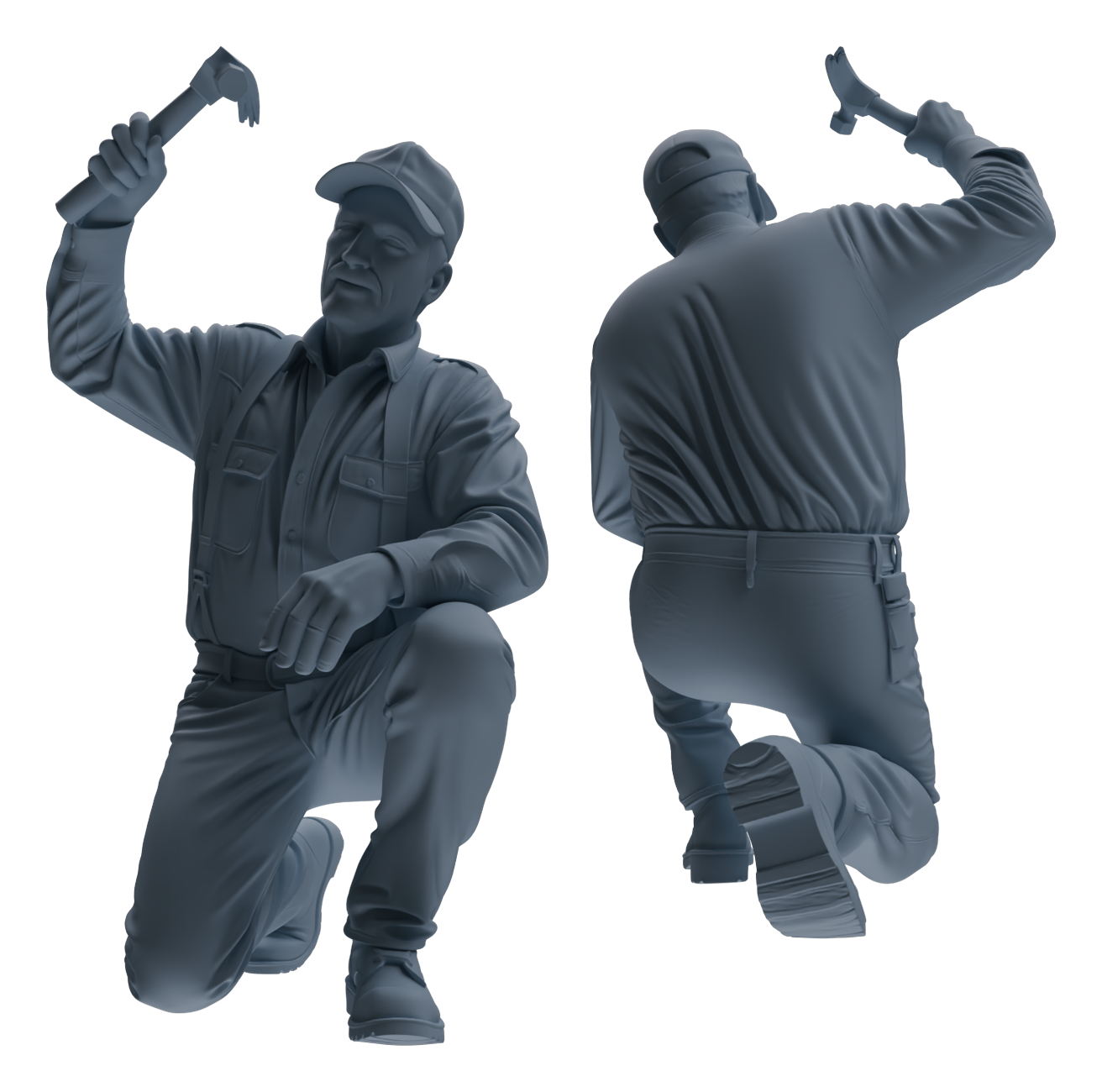 MRY-SFW LYTR899 Workwear Worker Man Modern Model 4 pcs
