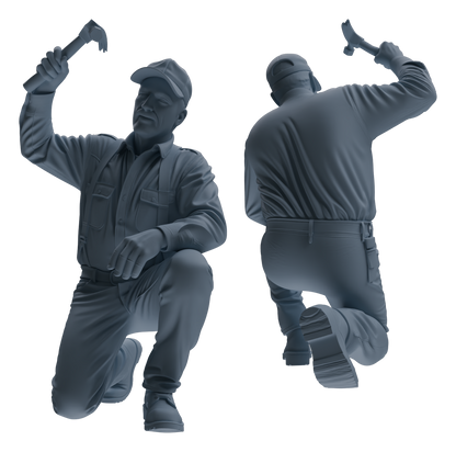 MRY-SFW LYTR899 Workwear Worker Man Modern Model 4 pcs
