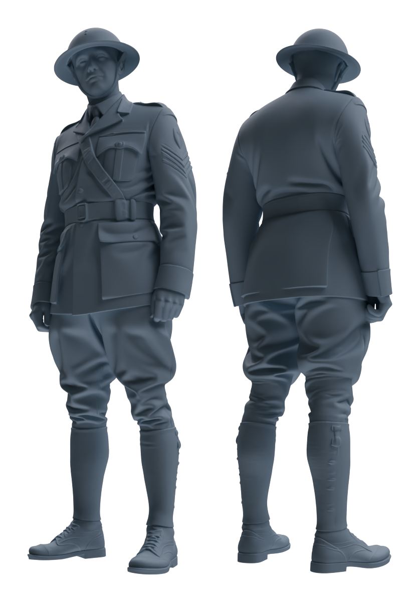 MRY-SFW LYGR599 Historical WWII British Army Six-Person Daily Routine