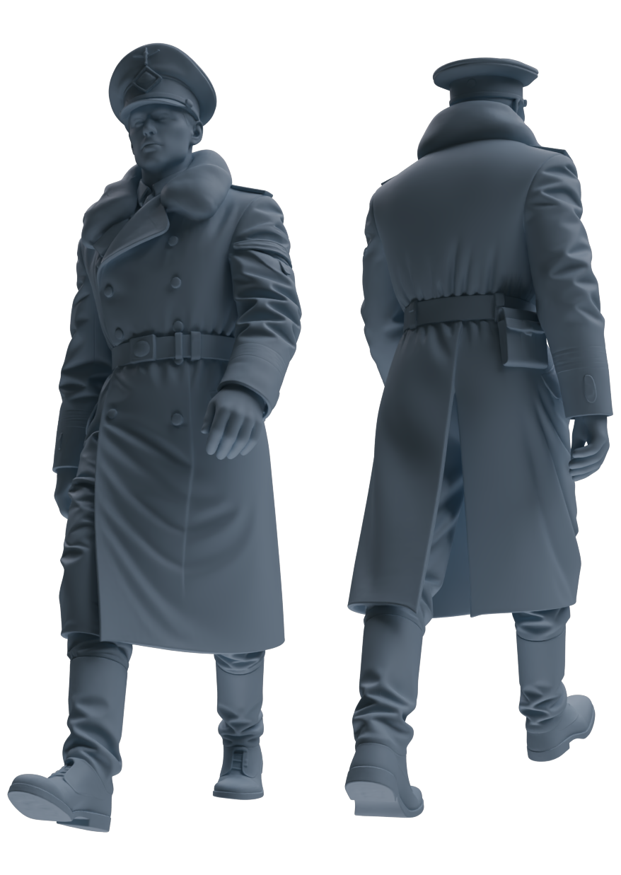 MRY-SFW LYGR705 WWII German Army War Scene Six-Person Daily Routine Group