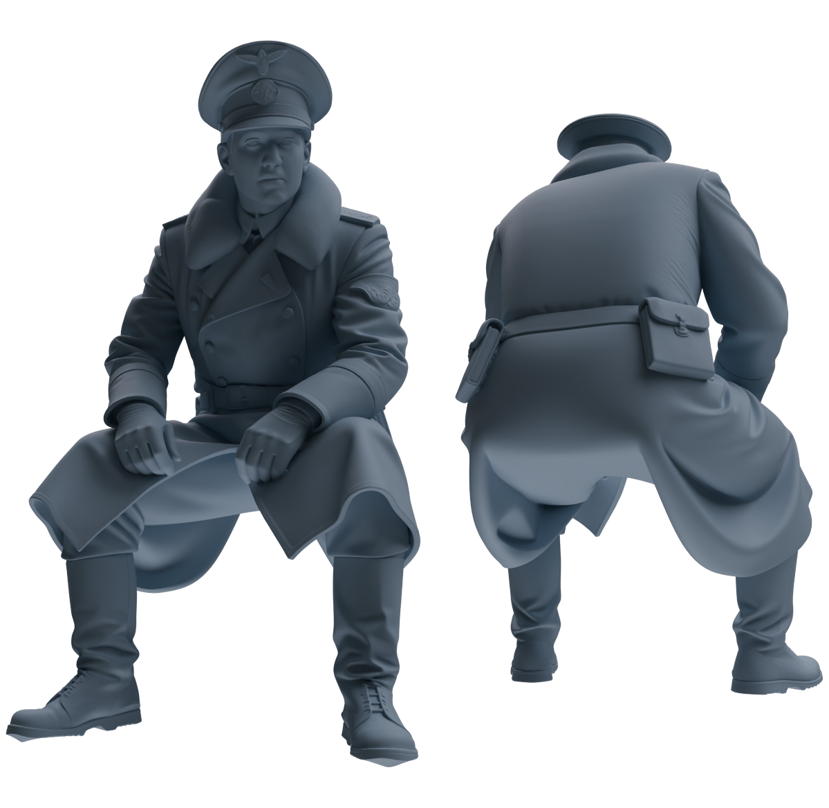 MRY-SFW LYGR708 WWII German Army War Scene Six-Person Tactical Designation Group