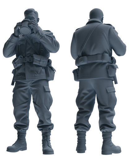 MRY-SFW SSTR200 Miniatures Soldier Model Kit Meal Time Soldier Pose Modern Model 3 pcs