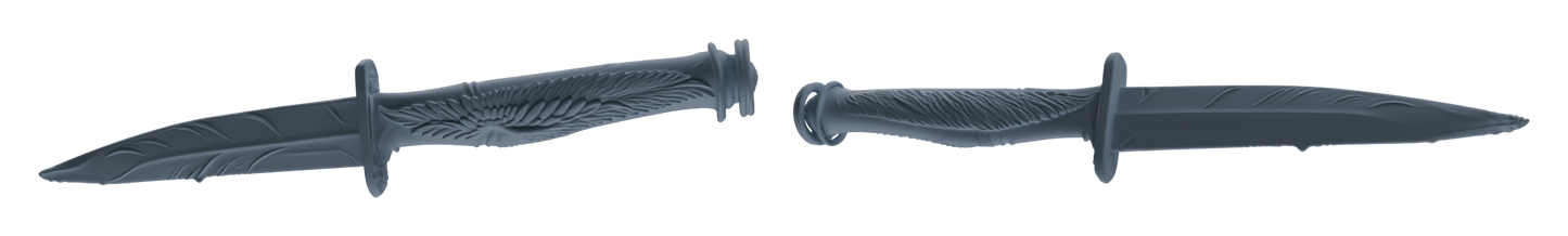 MRY-SFW LYGS398 Wing Shaped Dagger Weapon Modern Model 5 pcs