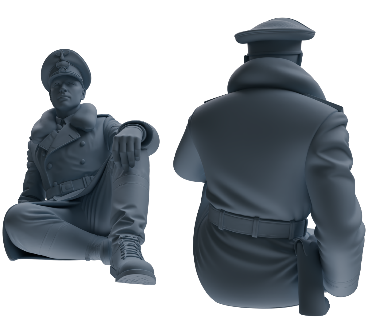 MRY-SFW LYGR710 WWII German Army War Scene Six-Person Rest Group