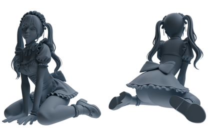 MRY-SFW LYTR872 Maid Outfit Girl Figure Modern Model 3 pcs