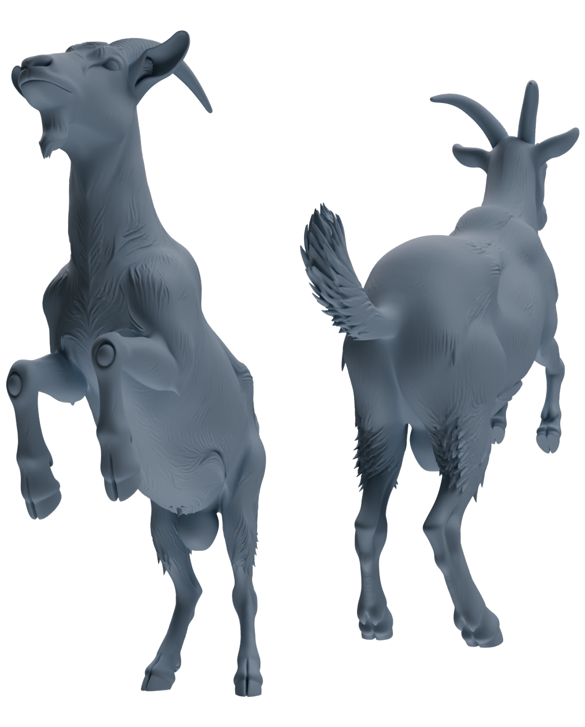 MRY-SFW LYTR846 Farm Goat Pose Model 4 pcs Miniature Car Diorama Figures Scene Props Accessories Resin