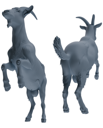 MRY-SFW LYTR846 Farm Goat Pose Model 4 pcs Miniature Car Diorama Figures Scene Props Accessories Resin