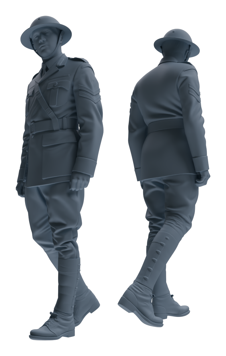 MRY-SFW LYGR600 Historical WWII British Army Six-Person Daily Routine 2