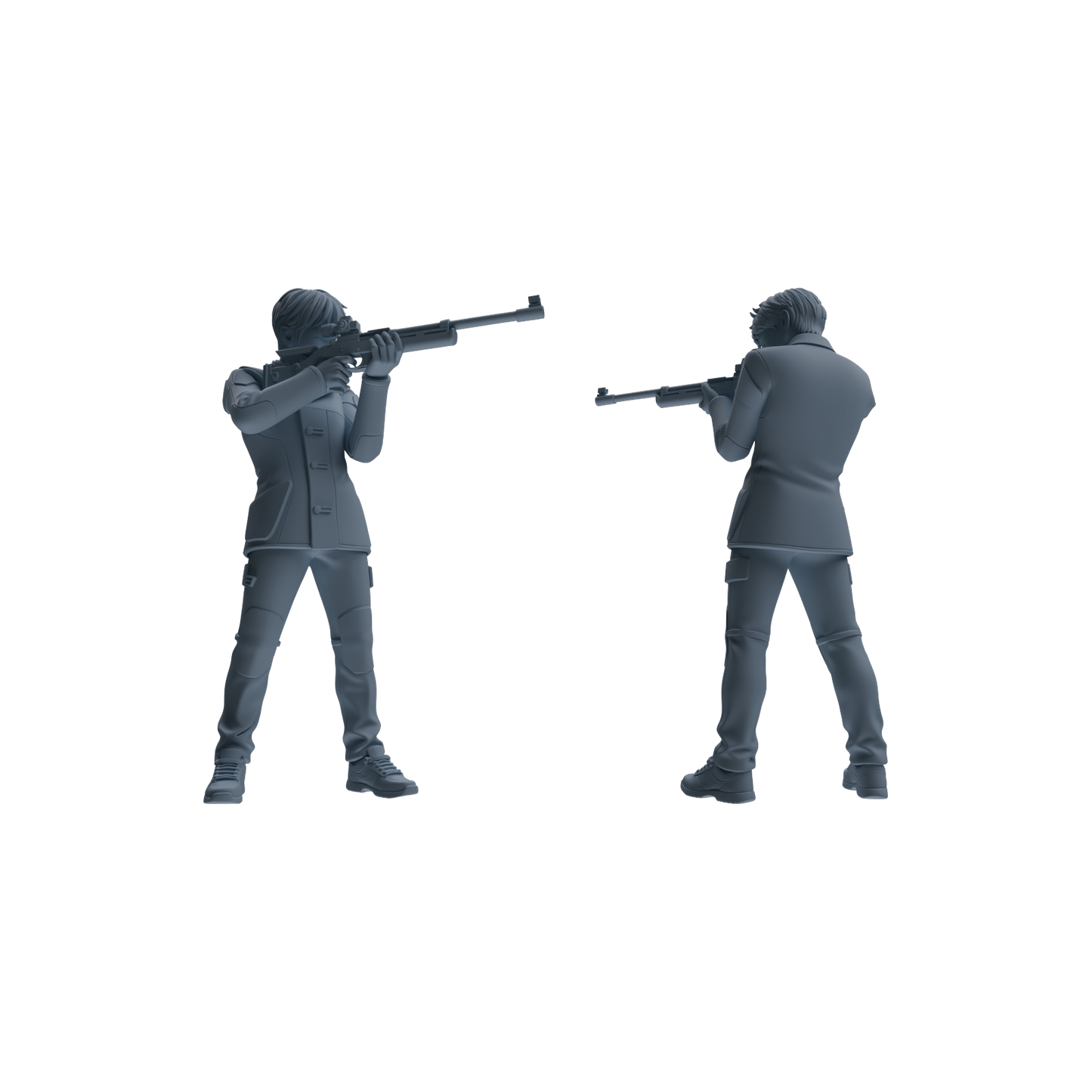 MRY-SFW LYTR795 Shooter Figure Modern Model 4 pcs Miniature Car Diorama Figures Scene Props Accessories Resin