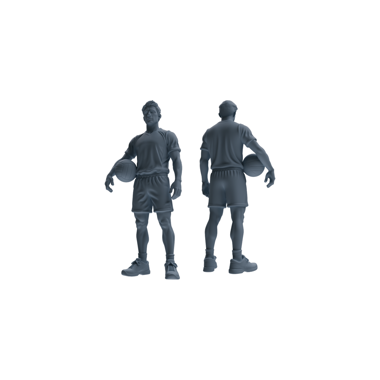 MRY-SFW LYTR824 Male Volleyball Player Figure Modern Model 6 pcs Miniature Car Diorama Figures Scene Props Accessories Resin