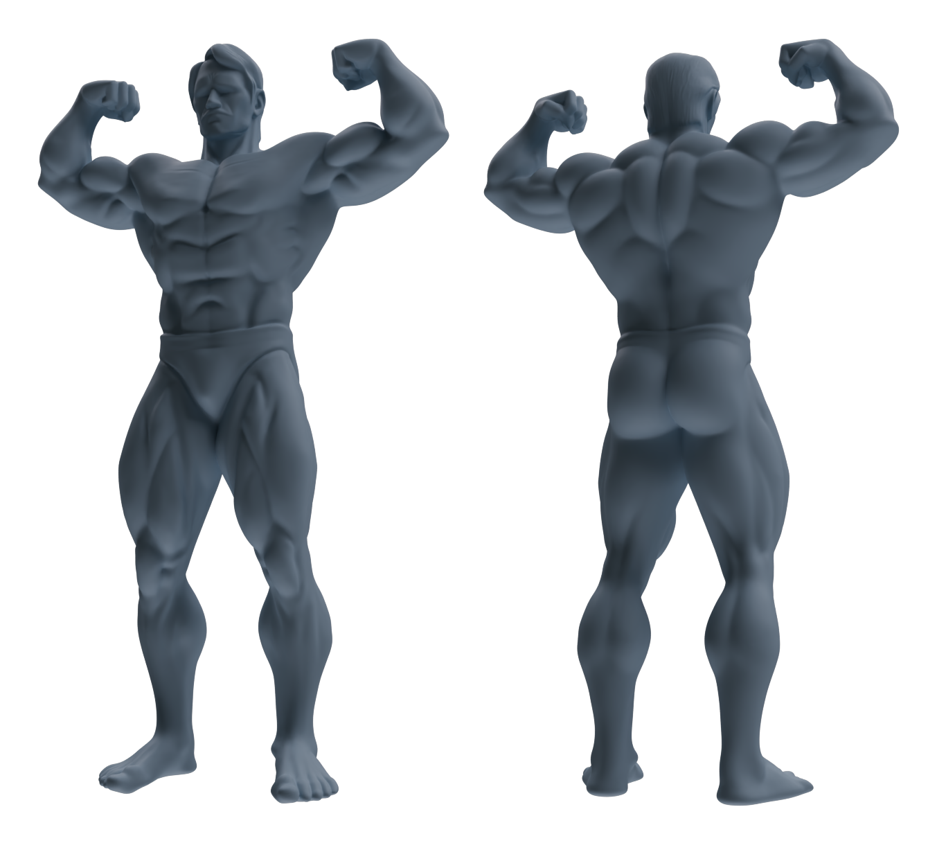 MRY-SFW LYTR829 Male Bodybuilder Figure Modern Model 6 pcs Miniature Car Diorama Figures Scene Props Accessories Resin