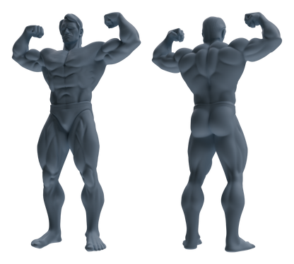 MRY-SFW LYTR829 Male Bodybuilder Figure Modern Model 6 pcs Miniature Car Diorama Figures Scene Props Accessories Resin