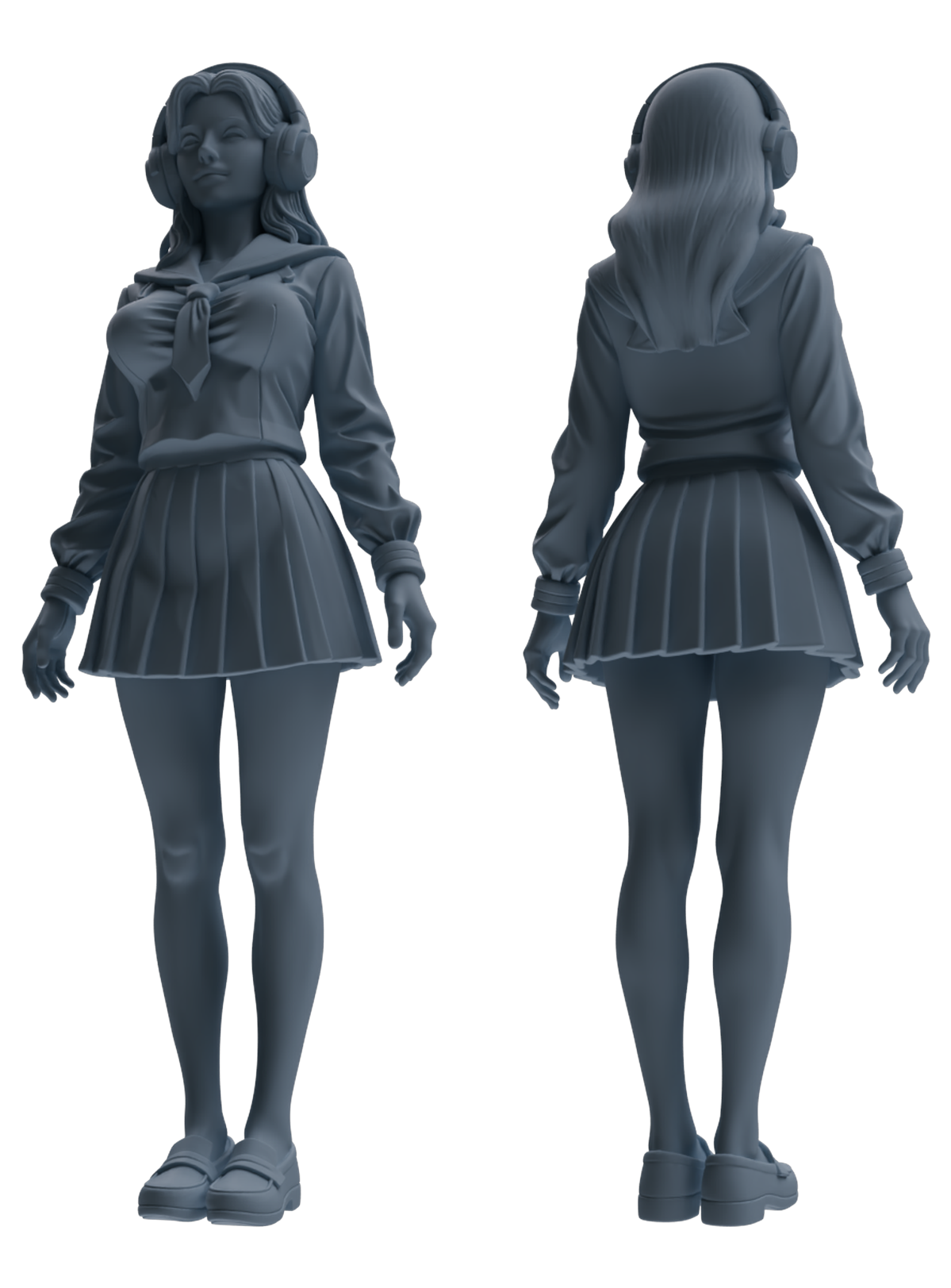MRY-SFW LYTR874 College Style Uniform Girl Modern Model 3 pcs