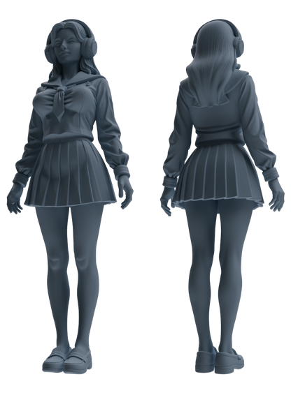 MRY-SFW LYTR874 College Style Uniform Girl Modern Model 3 pcs