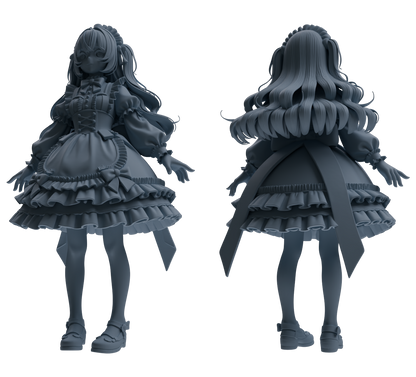 MRY-SFW LYTR871 Lolita Girl Figure Modern Model 3 pcs