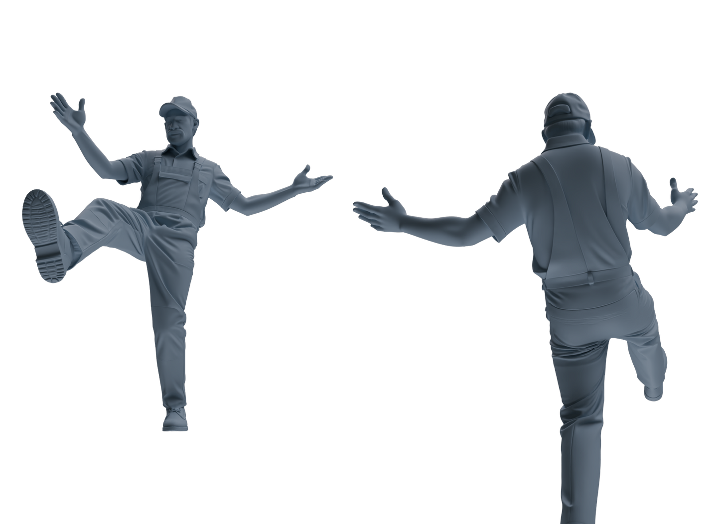 MRY-SFW LYTR916 Farm Worker Multi-pose Modern Model 3 pcs
