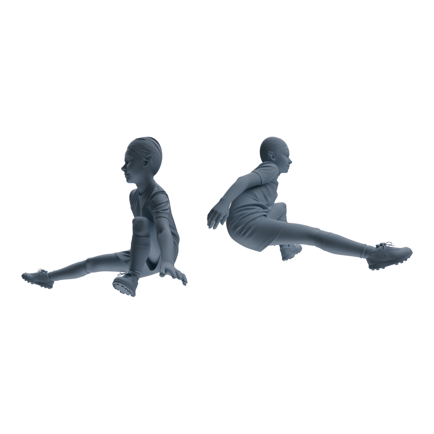 MRY-SFW LYTR805 Female Soccer Player Figure Modern Model 6 pcs Miniature Car Diorama Figures Scene Props Accessories Resin