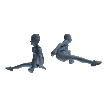 MRY-SFW LYTR805 Female Soccer Player Figure Modern Model 6 pcs Miniature Car Diorama Figures Scene Props Accessories Resin