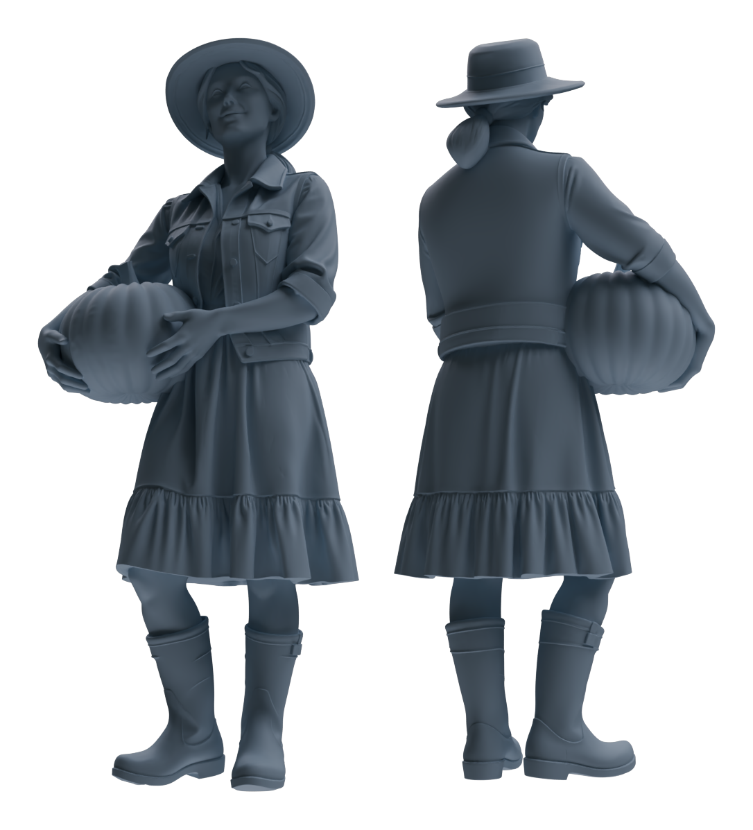 MRY-SFW LYTR908 Farm Harvest Character Modern Model 4 pcs