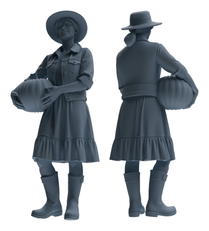 MRY-SFW LYTR908 Farm Harvest Character Modern Model 4 pcs