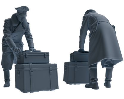 MRY-SFW LYGR711 WWII German Army War Scene Six-Person Combat Readiness Group