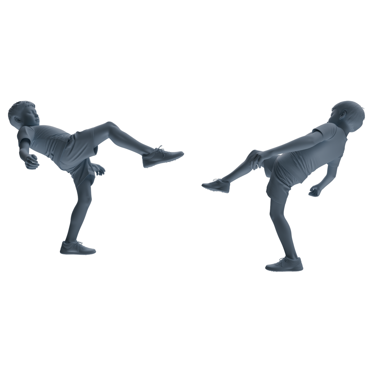 MRY-SFW LYTR811 Child Soccer Player Figure Modern Model 6 pcs Miniature Car Diorama Figures Scene Props Accessories Resin