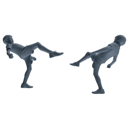 MRY-SFW LYTR811 Child Soccer Player Figure Modern Model 6 pcs Miniature Car Diorama Figures Scene Props Accessories Resin