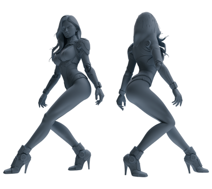 MRY-SFW LYTR867 Cyber Modified Woman Figure Modern Model 4 pcs