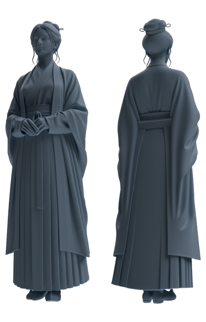 MRY-SFW LYTR890 Ancient Hanfu Woman Figure Modern Model 3 pcs
