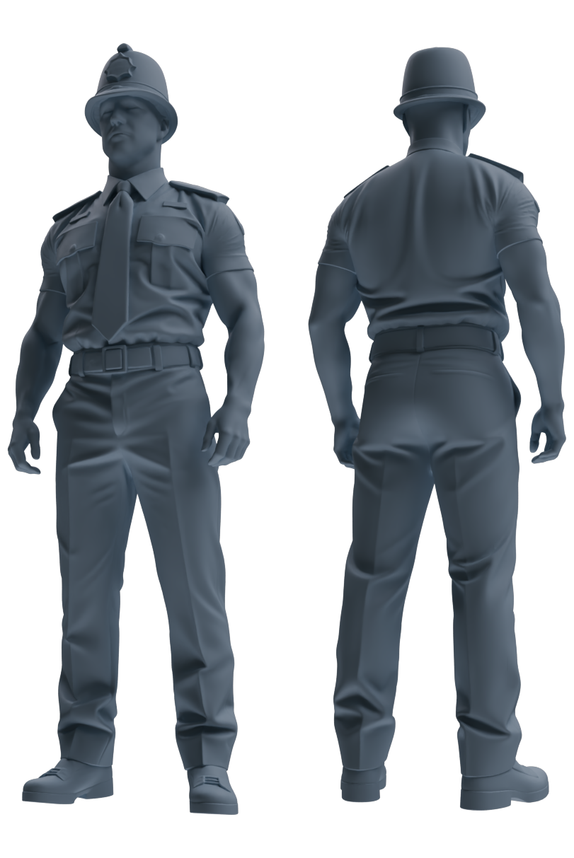 MRY-SFW LYGR804 Modern British Police Six-Person Daily Routine