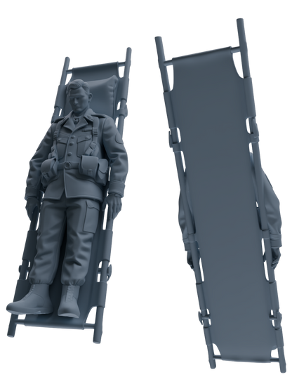 MRY-SFW SSTR192 Miniatures Soldier Model Kit Wounded Soldier Medical Pose Modern Model 6 pcs