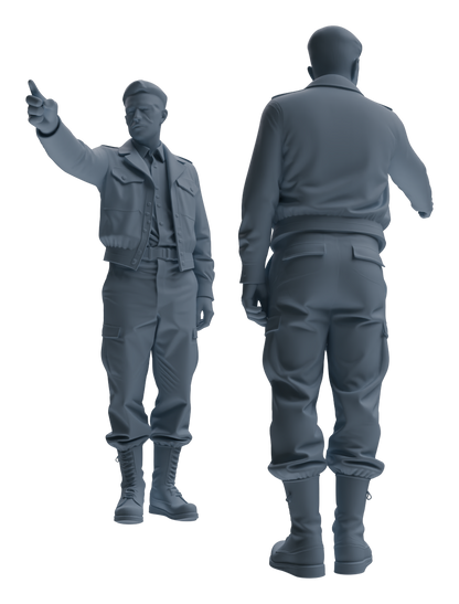 MRY-SFW LYGR596 Historical WWII U.S. Army Six-Person Command Group