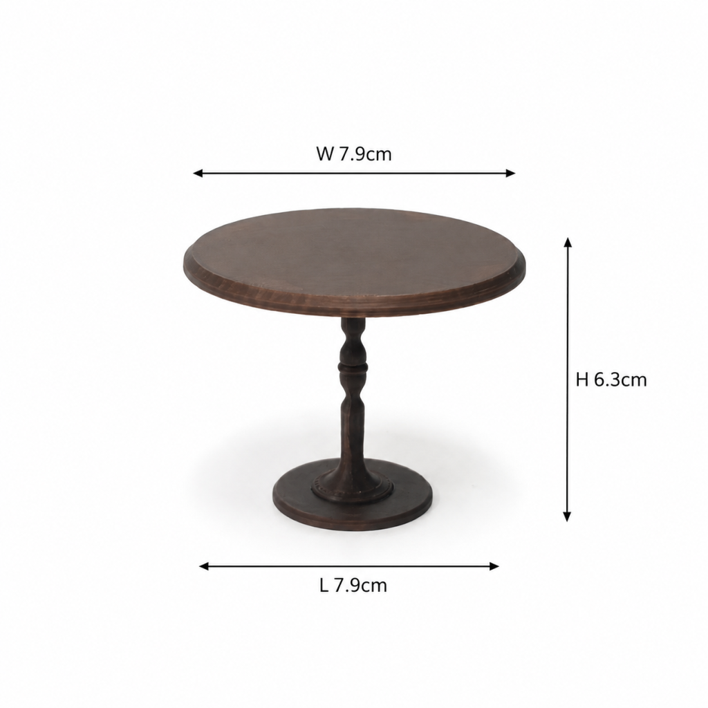 RHF0463B European-style round table Vintage Dollhouse Victorian Style Miniature Furniture European Miniature Furniture Rococo Mini Furniture Mini European Round Table