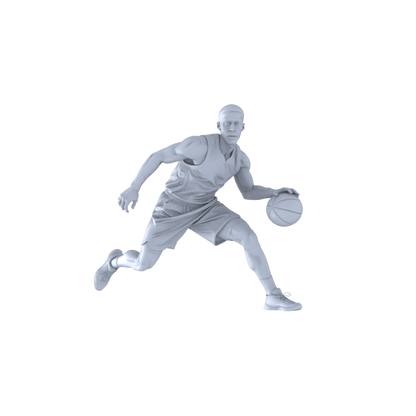 MRY-SFW LYTR550 Modern Court Basketball Players Pose Group of 5 Miniature Car Diorama Figures Scene Props Accessories Resin