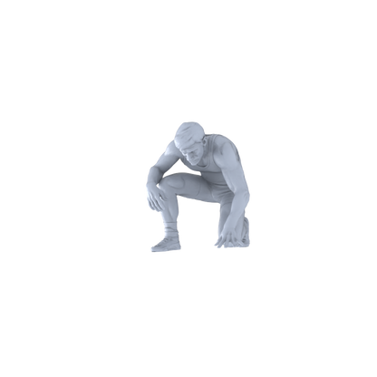 MRY-SFW LYTR558 Modern Court Wrestlers Pose Group of 5 Miniature Car Diorama Figures Scene Props Accessories Resin