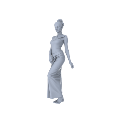 MRY-SFW LYTR562 Ancient Exotic Style Women Pose Group of 6 Miniature Car Diorama Figures Scene Props Accessories Resin