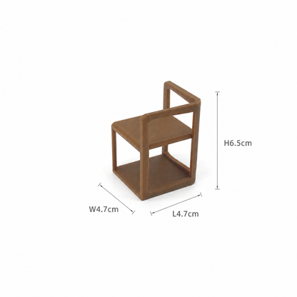 RHF0540 Simple square dining table set Desktop ornaments dollhouse furniture mini dining room scene furniture modern furniture simple modern style mini furniture miniature dining table and chair set