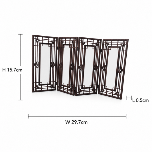 RHF0535B Chinese-style classical carved screen Desktop decor – LCD 3D printed resin model kit, image 1