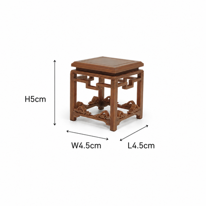 RHF0536 Chinese-style carved living room furniture set Desktop decoration ancient-style dollhouse furniture Chinese carved miniature furniture Chinese living room scene mini furniture