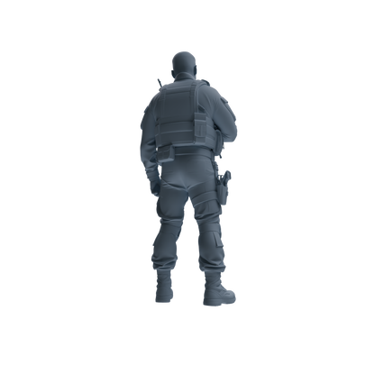 MRY-SFW SSTR183 Miniatures Soldier Model Kit Special Forces Soldier Pose Modern Model 3 pcs