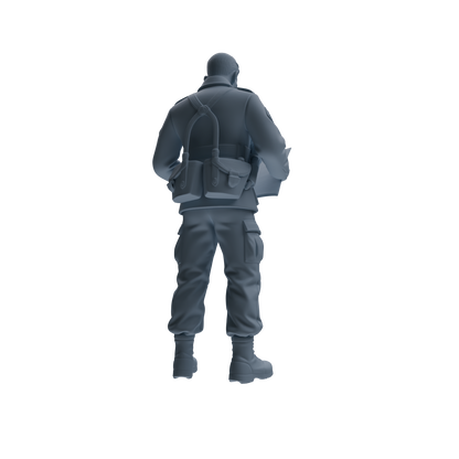 MRY-SFW SSTR184 Miniatures Soldier Model Kit Command Soldier Pose Modern Model 3 pcs