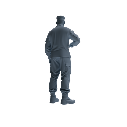 MRY-SFW SSTR179 Miniatures Soldier Model Kit Logistics Soldier Pose Modern Model 3 pcs