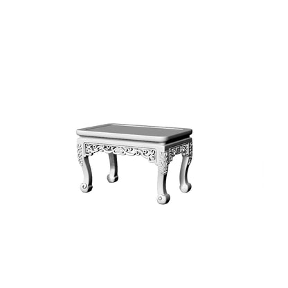 MRY-SFW LYTS525 3D Printed Chinese Classical Furniture Set, Unpainted White Resin, Miniature Diorama Dollhouse Accessories