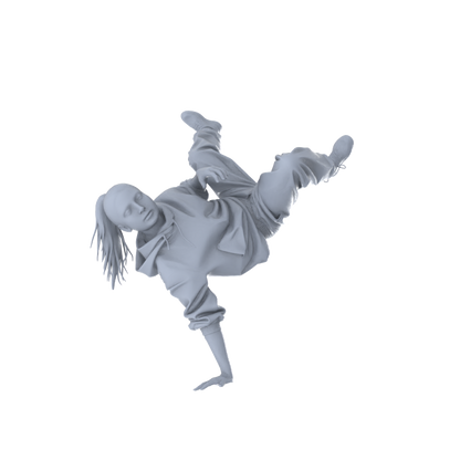 MRY-SFW LYTR554 Modern Street Hip-hop Dancers Pose Group of 5 Miniature Car Diorama Figures Scene Props Accessories Resin
