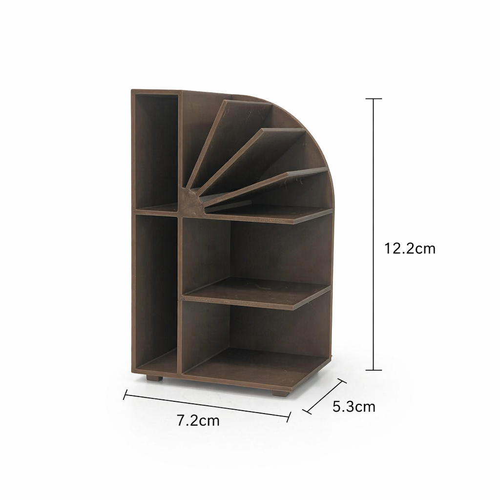 RHF0470B Modern Log-Style Bookshelf Modern miniature furniture set for study and living room dollhouse accessories miniature wood-colored furniture miniature