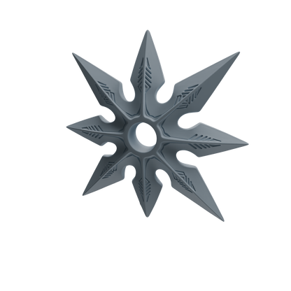 MRY-SFW LYGS439 Multi-angle Pattern Shuriken Weapon Modern Model 4 pcs